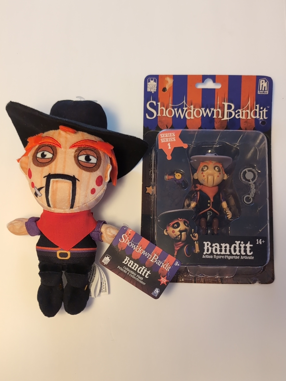 Showdown Bandit Plush with Hat - Black, Purple, Red, Orange